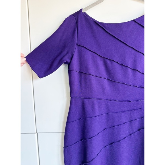 Maggy London Petite Purple Pin Tuck Dress Size 6P
Fitted - Picture 2 of 5